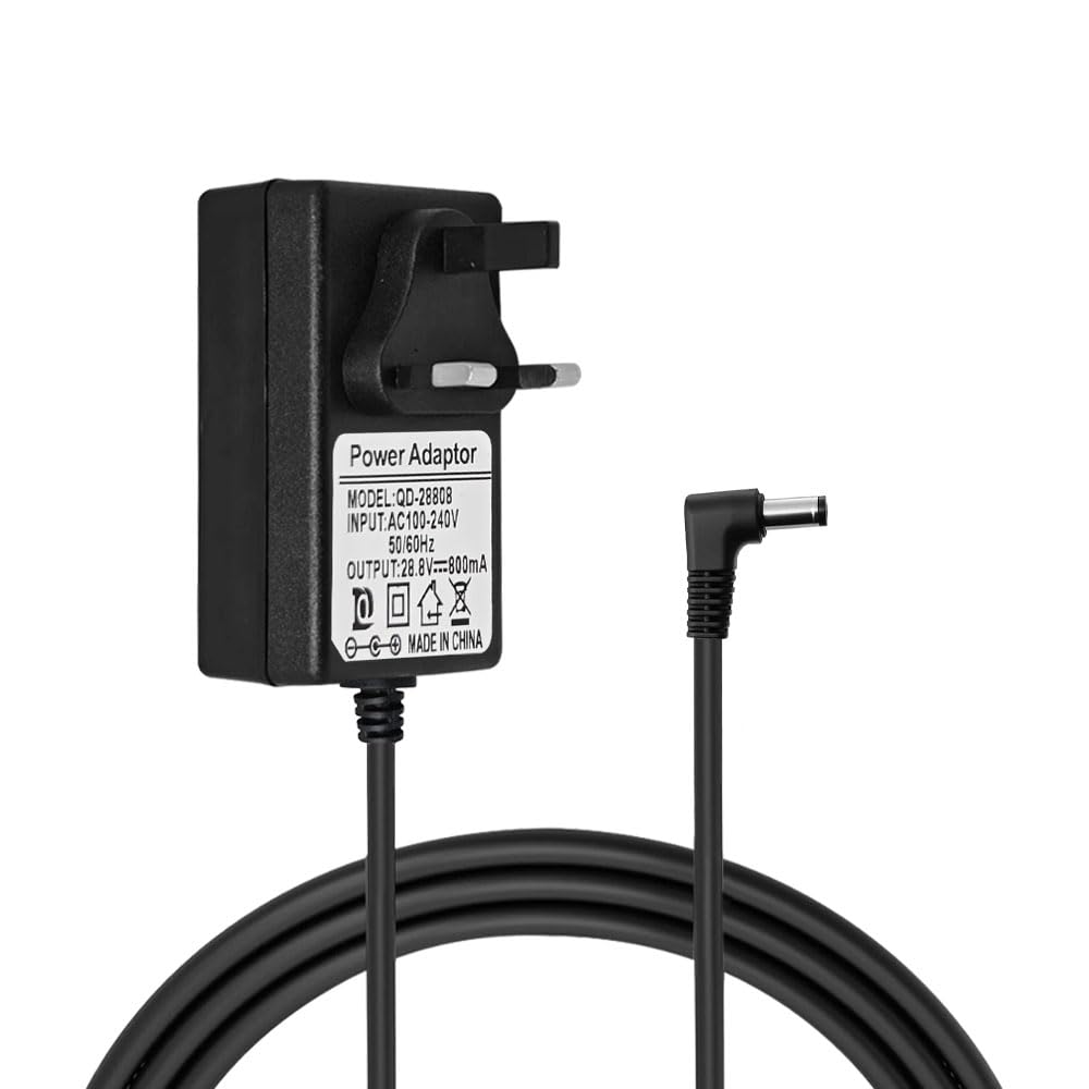 Vaniika 28.8V Charger for Shark Hoover Cordless Vacuum Cleaner, Replacement Power Supply Adapter for IZ202UK, IZ202UKT, IZ252UK, IZ252UKT, IZ201UK, IF200UKT, IF250UK, IF202, IR141, IR200