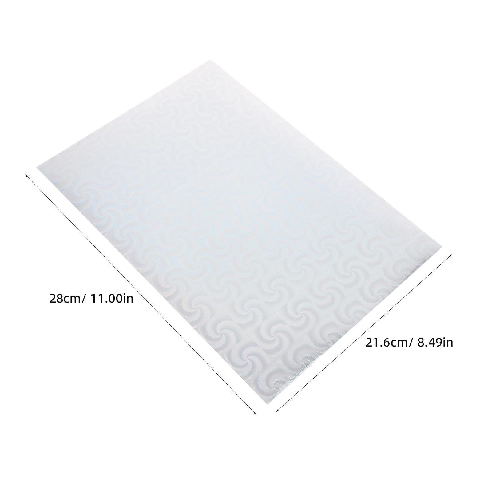 Kisangel 20 hojas de papel adhesivo holográfico para impresoras de inyección de tinta y láser - Impermeable y autoadhesivo - Tamaño A4 (28 x 21,5 cm) - Papel imprimible para decoración del hogar y