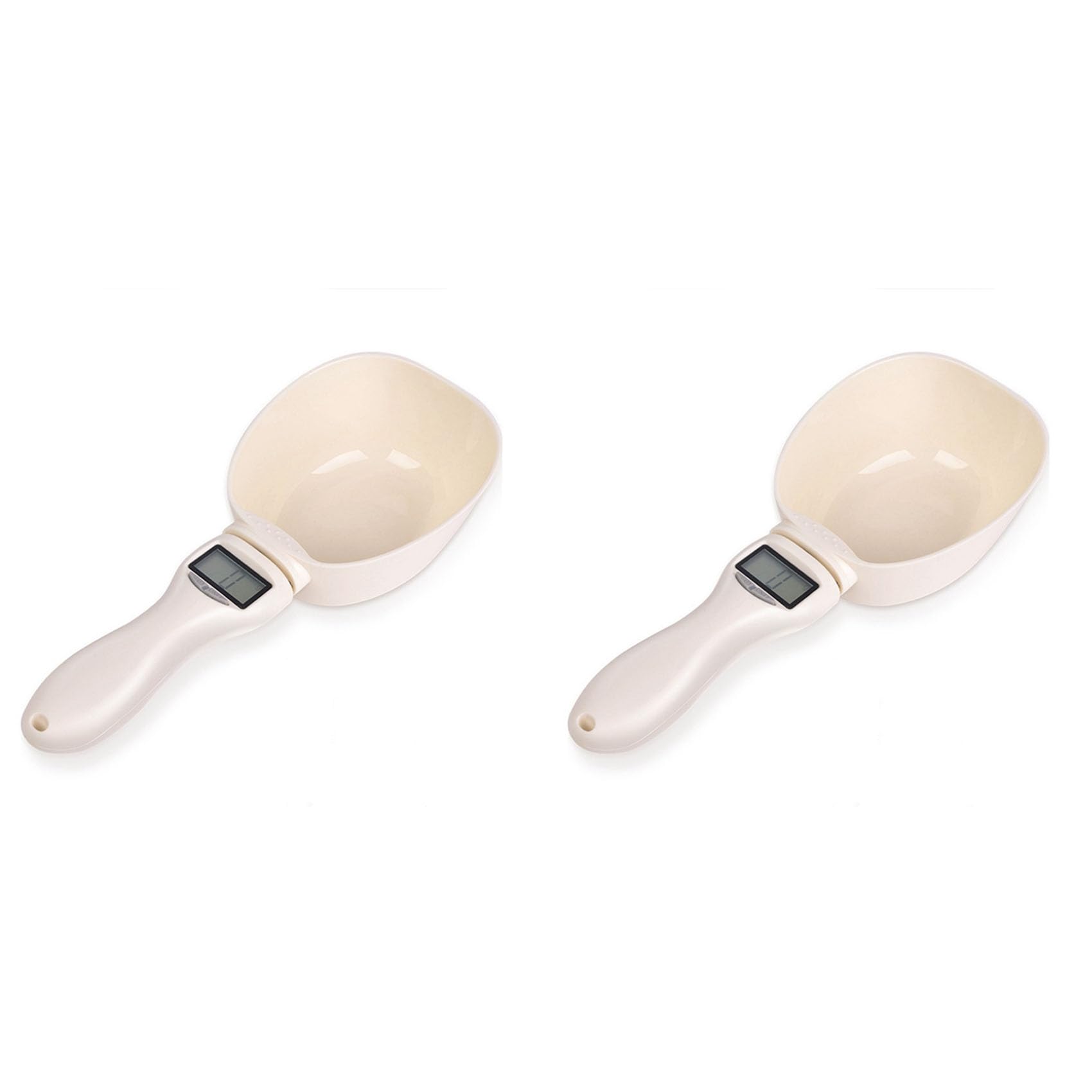Hndhbfgrt 2X Pet Electronic Measuring Tool Dog Feeding Bowl Measuring Spoon Kitchen Scale Digital Display