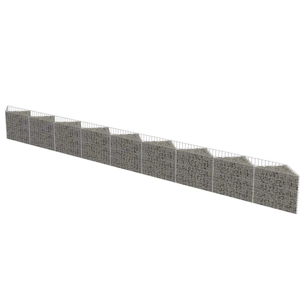 Vidaxl Gabion Wall Galvanised Steel 630X30X50 Cm from B&Q