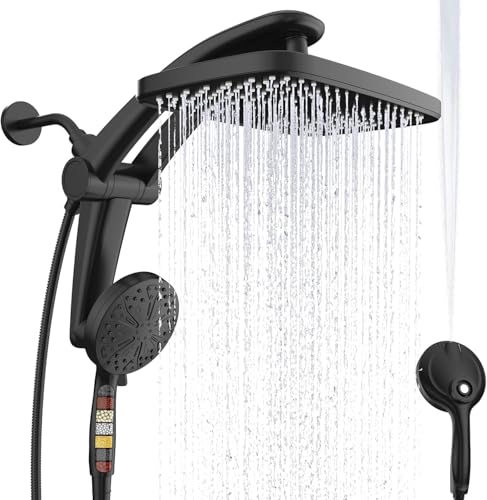 Image of 12-Inch High Pressure Rain Shower Head with Handheld Spray Combo, Magnetic
