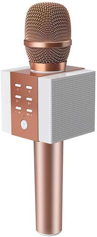 TOSING 008 Wireless Karaoke Microphone Bluetooth Speaker 2-in-1 Handheld Singing Recording Portable KTV Player Rose Gold