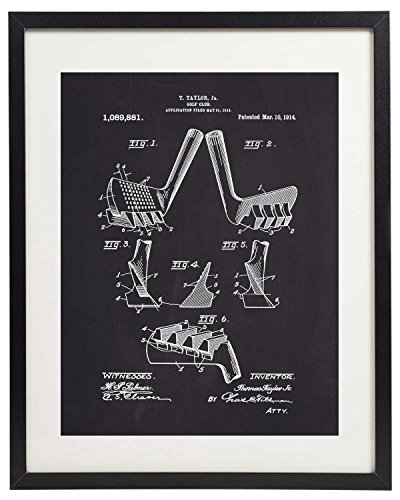 Idiopix Golf Patent Prints Home Decor Art Print Set Of 6 Prints Unframed No.3 #TOP3