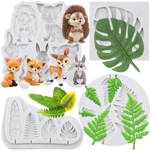 Lingzhi Tropical Leaf Fondant Molds Set