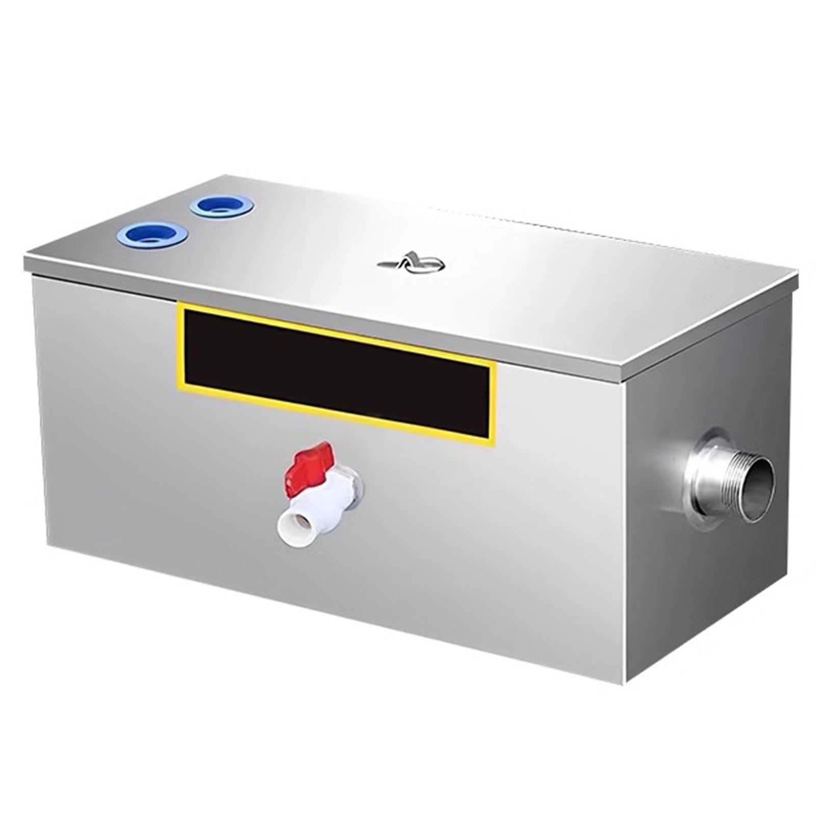 Genérico Interceptor de Grasa de Acero Inoxidable para cocinas comerciales, restaurantes, cafeterías y hogares. Separador de Grasa bajo Fregadero, Apto para lavavajillas (40 x 30 x 30 cm).