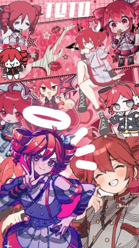 Image of Teto & Miku Anime Poster Set of 2 - Vocaloid Inspired Wall Art for Bedroom, Gaming Room & Japanese Anime Decor (Kasane Teto Anime Poster Set of 3 v2)