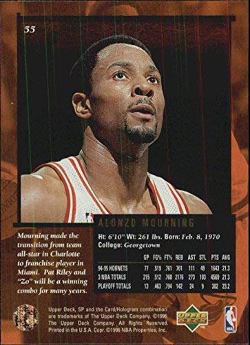 Amazon.com: 1995-96 SP Championship #55 Alonzo Mourning NBA Amazon.com: 1995-96 SP Championship #55 Alonzo Mourning NBA