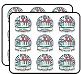 San Diego USA America 2" 18 Pack Planner Calender Scrapbooking Crafting Stickers