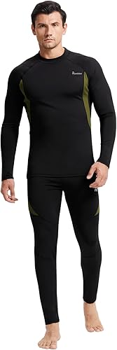 Miniatura 9 de romision 2 Pack Thermal Underwear for Men Long Johns Fleece Lined Hunting Gear Bottom Top Set Base Layer Cold Weather XS-4XL