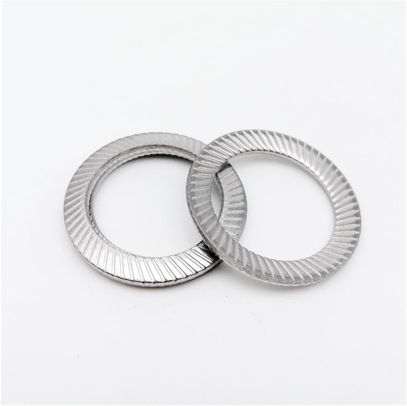 CREAP 304 Stainless Steel Disc Spring Serrated Lock Washer Knurled Elastic Gasket M2.5 M3 M4 M5 M6 M8 M10 M12 M14 M16 DIN9250 A2-70(10pcs M10)