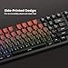 XVX Side Print Gradient Red Keycaps, Double Shot PBT Keycaps 60 65 75 100 Percent, Shine Through Custom Key caps Set 136 Keys, OEM Profile for Cherry Gateron MX Switches