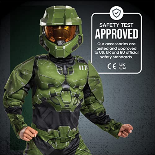 Disguise Halo Infinite Master Chief Costume, Kids Size Muscle Padded Video Game Inspired Character Jumpsuit, Child Size Large (10-12) by Disguise - Image 4