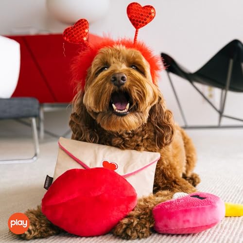Juguetes Mordedores de Peluche Love Bug para Perros (3 piezas) miniatura 5