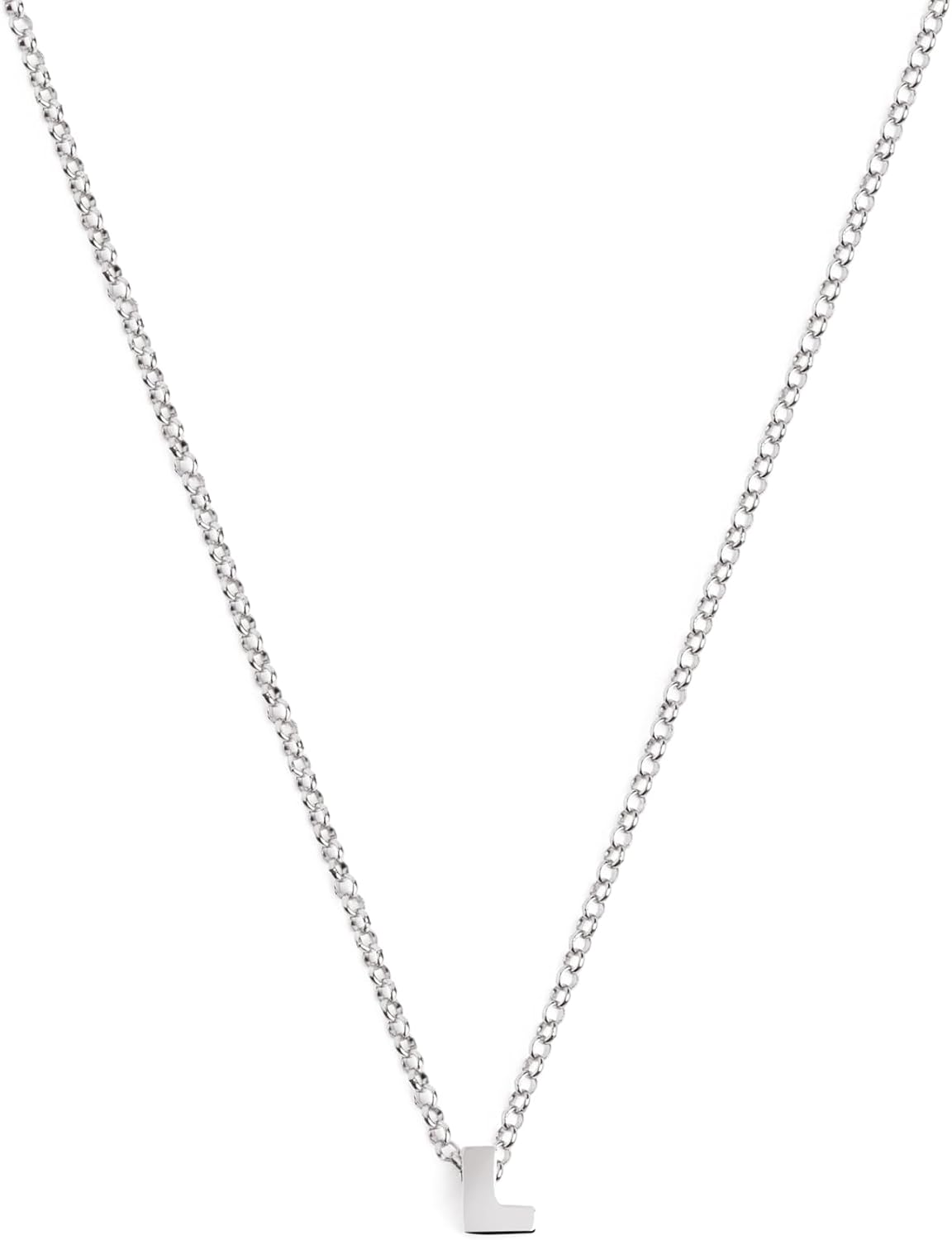 CELESTIA Donna Collana Iniziali Lettera S, Alfabeto e Cuore Ciondolo Gioielli di Argento Sterling 925 e Oro Rosa