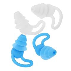 Veemoon 2 Pairs Silicone Noise Cancelling for Sleeping Swimming Concerts Reusable Comfortable Earbuds with High Sound Insulation and