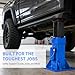 ActiveTrail 2 Pack 22T Pin Type Jack Stands, Pin-Style Supports for Heavy Trucks & RVs, Quick-Release Locking, 13-19.6 Inch Adjustable Height, Professional Garage & Shop Use, Blue