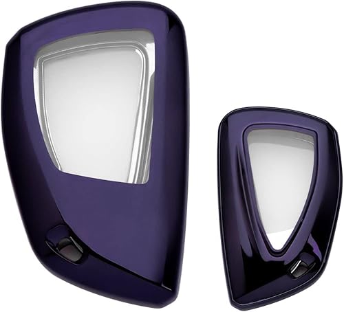 Miniatura 1 de Xotic Tech - Funda de TPU suave azul para llavero de llave de llave inteligente compatible con Chevrolet SuburbanTahoe GMC YukonYukon Denali con