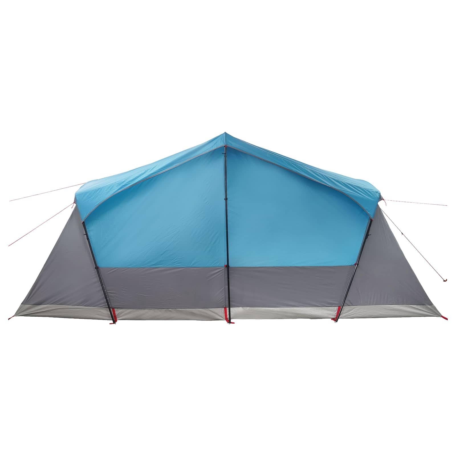Namiot domkowy niebieski 480 x 273 x 205 cm z poliestru i stali, z stelażem, na kemping, plażę, w podróży, odporny na warunki atmosferyczne
