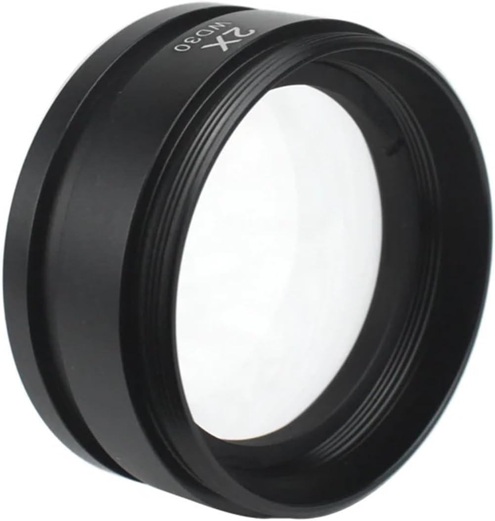 WD165 0.3X 0.5X 0.7X 1X 2X Lens Stereo Microscope Lens Accessories Auxiliary Objective Lens 48mm Thread(0.5X)
