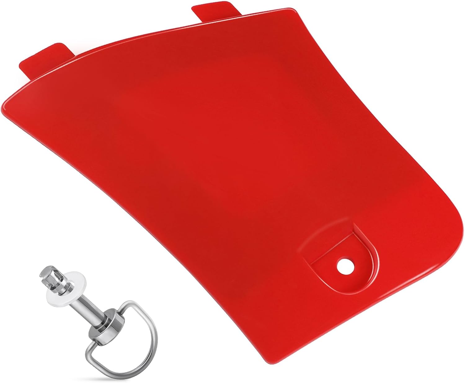 M MATI Utility Storage Box Cover Lid Red & Stud Lock Pin Kit for Honda Rincon 680 650 TRX680 TRX650 2003-2023 61110-HN8-000ZB 61110-HN8-000 17225-KN5-671