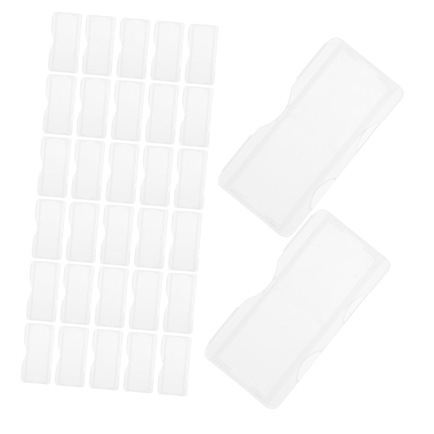 SOLUSTRE Individual Slide Storage Holder 100pcs Plastic Microscope Slide Boxes for Lab