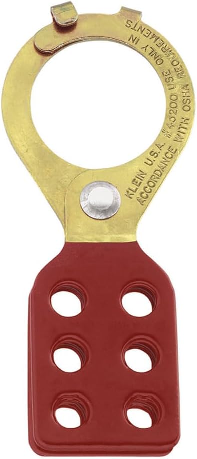 Klein Tools 45200 Lockouts with Interlocking Tabs, Tempered Steel, 1-Inch Diameter Hasp