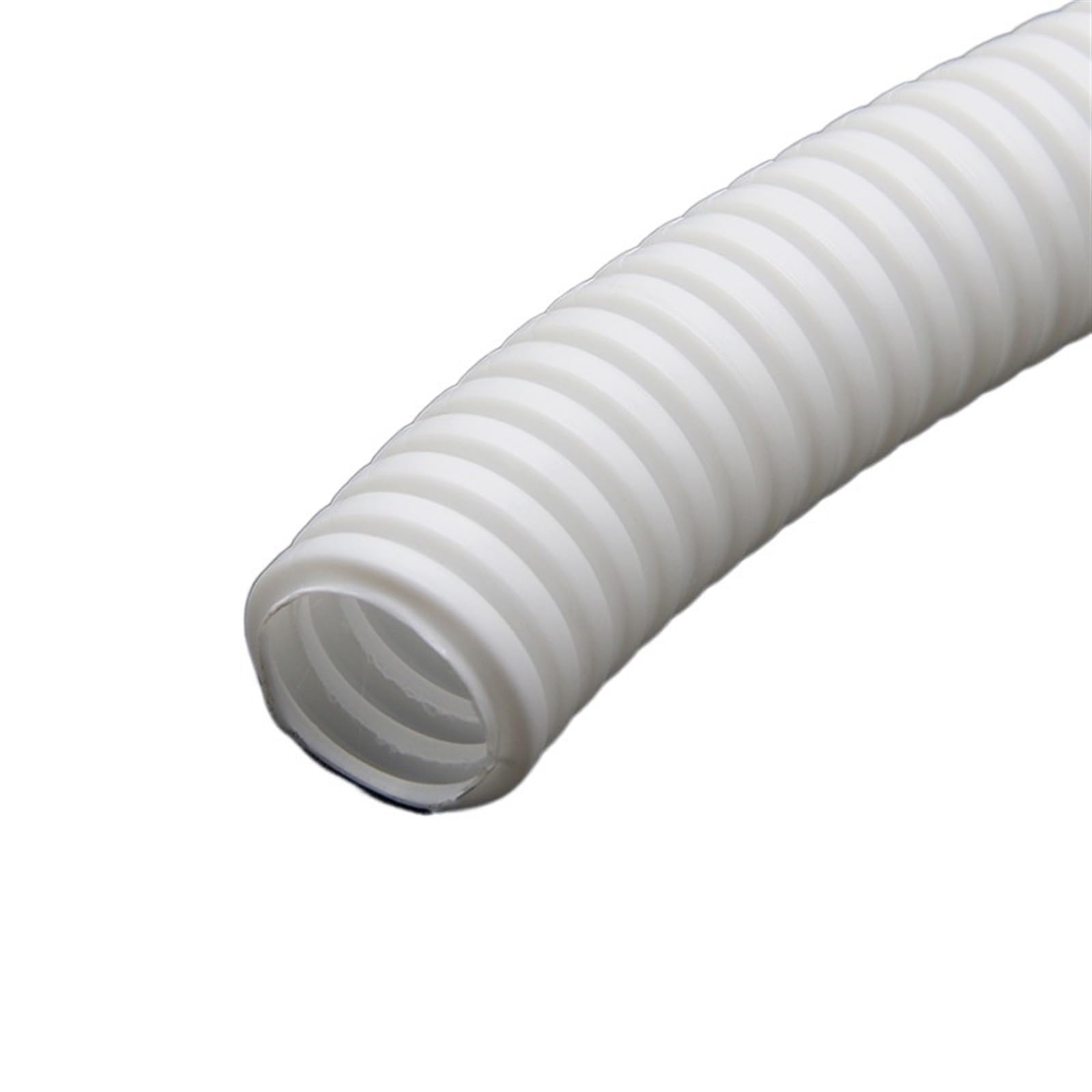 Guaina per Cavi Elettrici 1/5/10 M PP Isolato Tubo Corrugato Filo Tubo Filettatura Tubo di Plastica Tubo Corrugato Manicotto Protettivo 7.5mm-34.5mm(White Closure,AD 25 X ID 20MM_10 Meters)