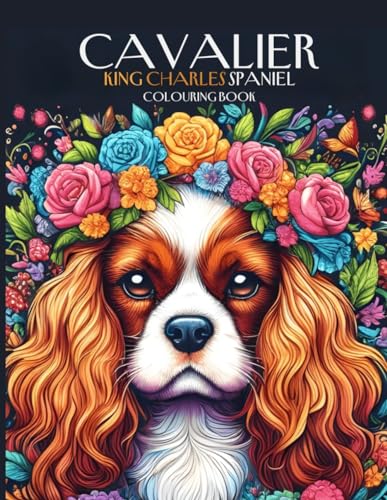 Cavalier King Charles Spaniel Adult and Child Colouring Book