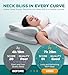 EKIFT Cervical Neck Pillow for Pain Relief, Cooling Memory Foam Pillow for Side, Back & Stomach Sleepers, Odorless Bed Pillow for Deep Sleep, Ergonomic Orthopedic Contour Neck Support Grey