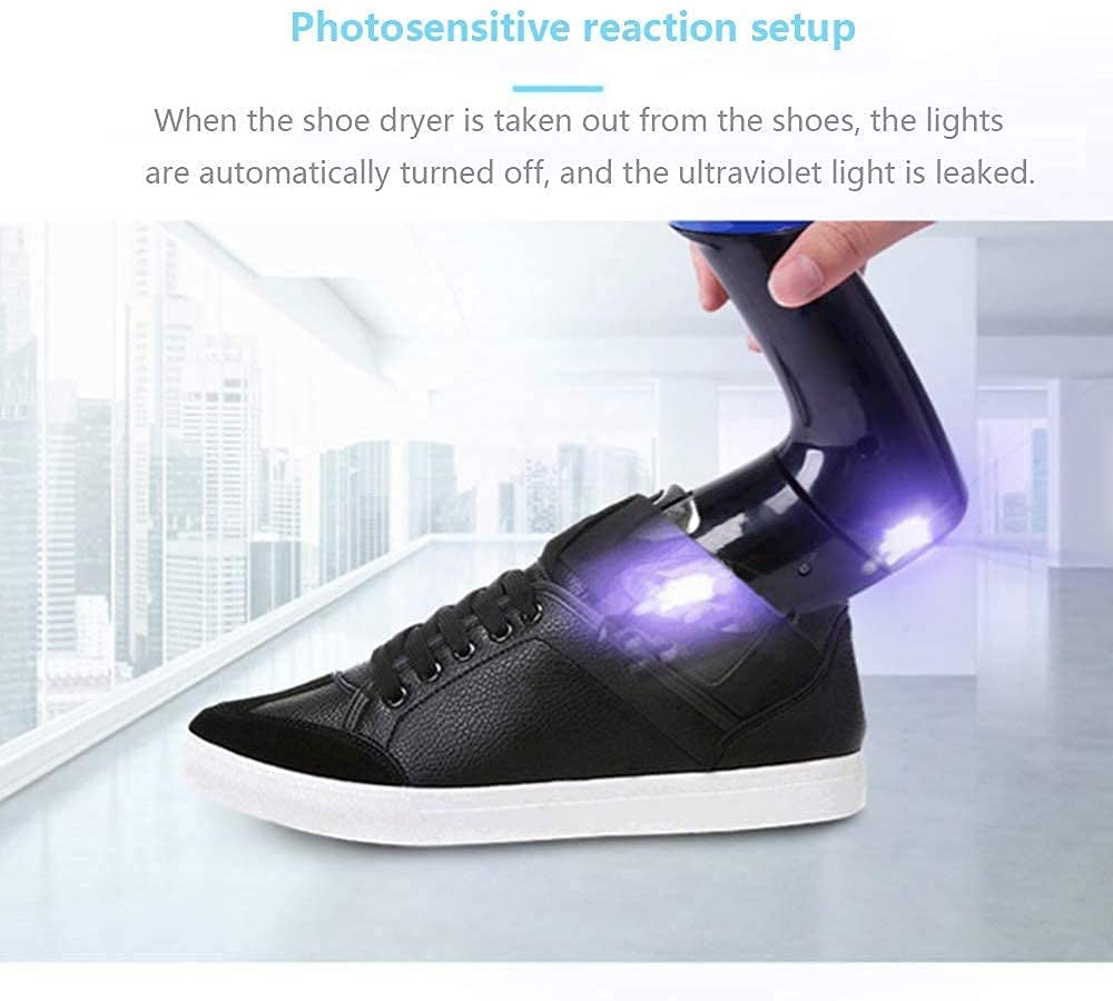 Asciuga Scarpe Scalda Scarponi Elettrico, Guanti Portatili retrattili Riscaldatore per Calzature, con Timer e Deodorante L'asciugatura del Deodorante all'ozono previene odori e batteri