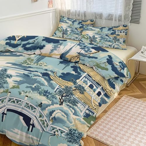 Ralph Lauren Pagoda Chinoiserie Duvet Cover