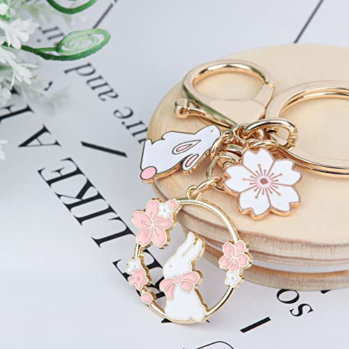 Zyllglow Cute Keychain Aesthetic Keychain Accessories Kawaii Key Ring For Women,Keychain For Girl Charm For Airpod,Backpack #TOP1