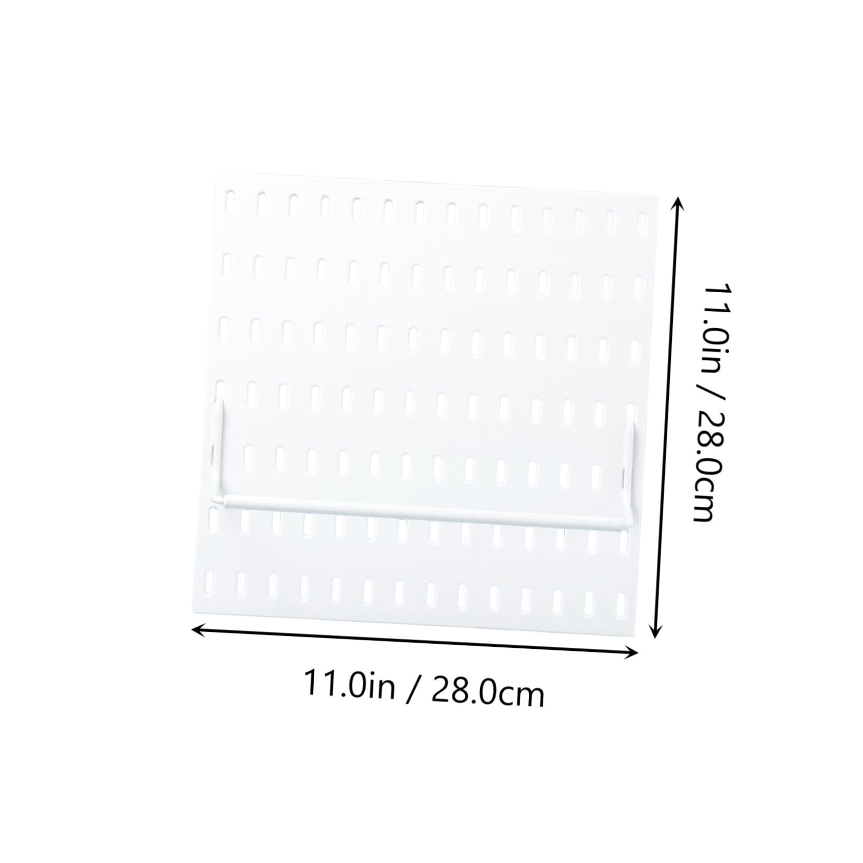 Unomor Wall Mount Pegboard Kitchen Storage Bathroom Shelf Office Accessory Plastic Hole Board Rack