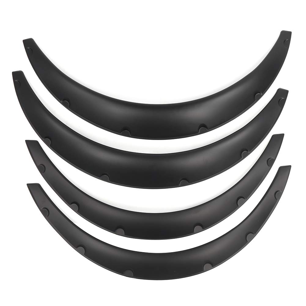 Uniwersalne Nadkola Matowe PU Plastikowe Błotniki, Błotniki Samochodowe, | 4-Piece Wide Extensions, For Cars Trucks Suvs, Matte Finish Material