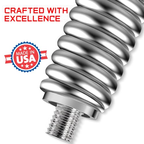 AV DIRECT SS-3H CB Antenna Spring Mount - Heavy Duty Stainless Steel Springs with Electro Polished Plated Fits to Mobile/in-Vehicle CB Radio Antenna Mount - 3/8", 24 Threads with Antennas Up to 5"