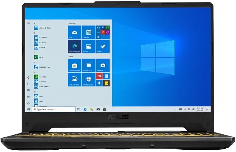 portátil para juegos ASUS TUF F15, pantalla tipo IPS FHD de 15,6" 144 Hz, procesador Intel Core i5-10300H, GeForce GTX 1650, 8 GB DDR4 RAM, 512 GB PCIe SSD, Wi-Fi 6, Windows 11 Home, FX506LH-AS51
