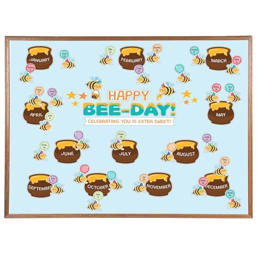 Tableaux d'affichage d'anniversaire pour une classe ordonnée Bee