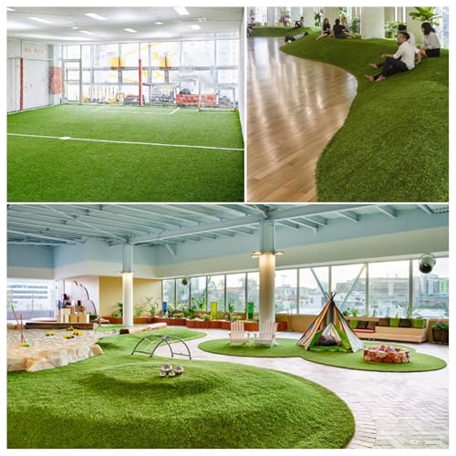 Tappeto in Erba Artificiale di Alta qualità con Altezza del Pelo di 2 cm - Erba Sintetica per Animali Domestici, Giardino, Patio e Balcone - Tappeto Verde per Esterni 80 x 200 cm per paesagg