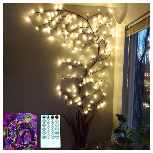 The Light Garden Lighted Willow Vine Remote Controlled Multicolor