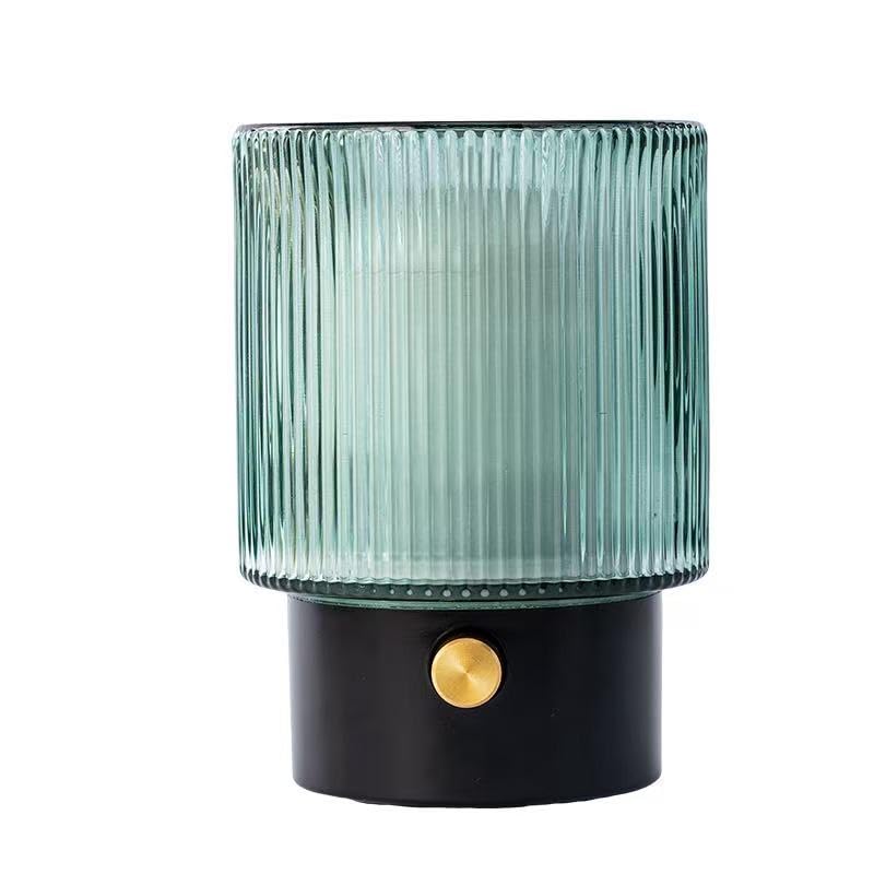 Difusor de Aceites Esenciales de Vidrio Hecho a Mano 100ML, Difusor de Aromas Ultrasónico Silencioso, 7 Colores LED, Decoración Hogar, Libre de BPA