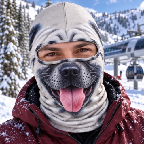 3D Novelty Balaclava Face Mask Halloween Breathable Neck Cover Costume Mask - image 3