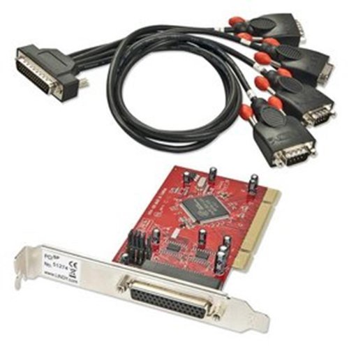 LINDY 4 Port Serial RS-232 16C950 128 Byte FIFO PCI Card 51274