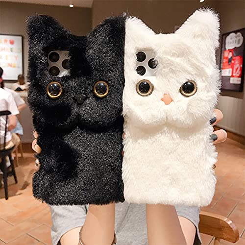 Coque en peluche iPhone 16 Plus cadeau chat mignon pour fille - 8