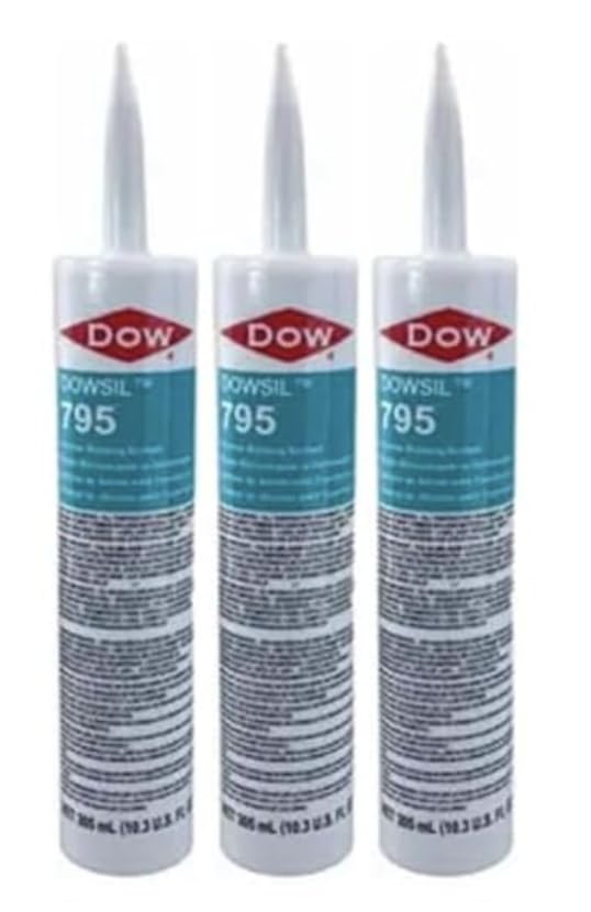 Dow Corning 995 Silicone Building Sealant - 10 oz Catridge - Gray - 3 Pack