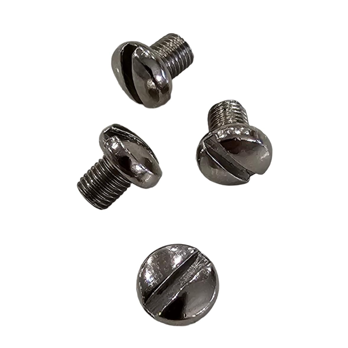 Grip Screws for Colt Mustang – 4 Pack | Nickel Plated Hardened Steel | Slotted Head | Fits Pocketlite, Plus II, Government .380