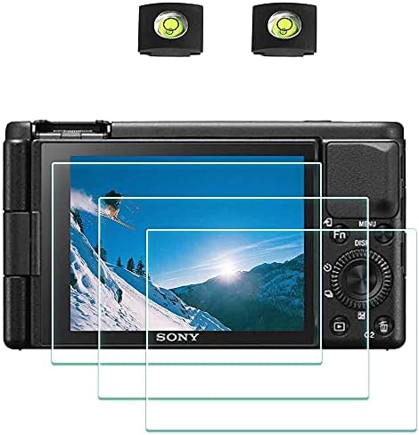 ULBTER Screen Protector for Sony A7 IV A7IV Alpha 7 IV 7IV & Hot Shoe Cover [3+2 Pack] Tempered Glass Cover 0.3mm 9H Hardness Anti-Scrach Anti-Bubble