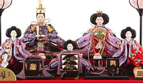 Amazon | 人形屋ホンポ 雛人形 コンパクト ひな人形 ケース飾り 五人
