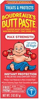 Boudreaux's Butt Paste Butt Paste Diaper Rash Ointment, Variety Pack, Original & Maximum Strength (2oz, 2 of each)