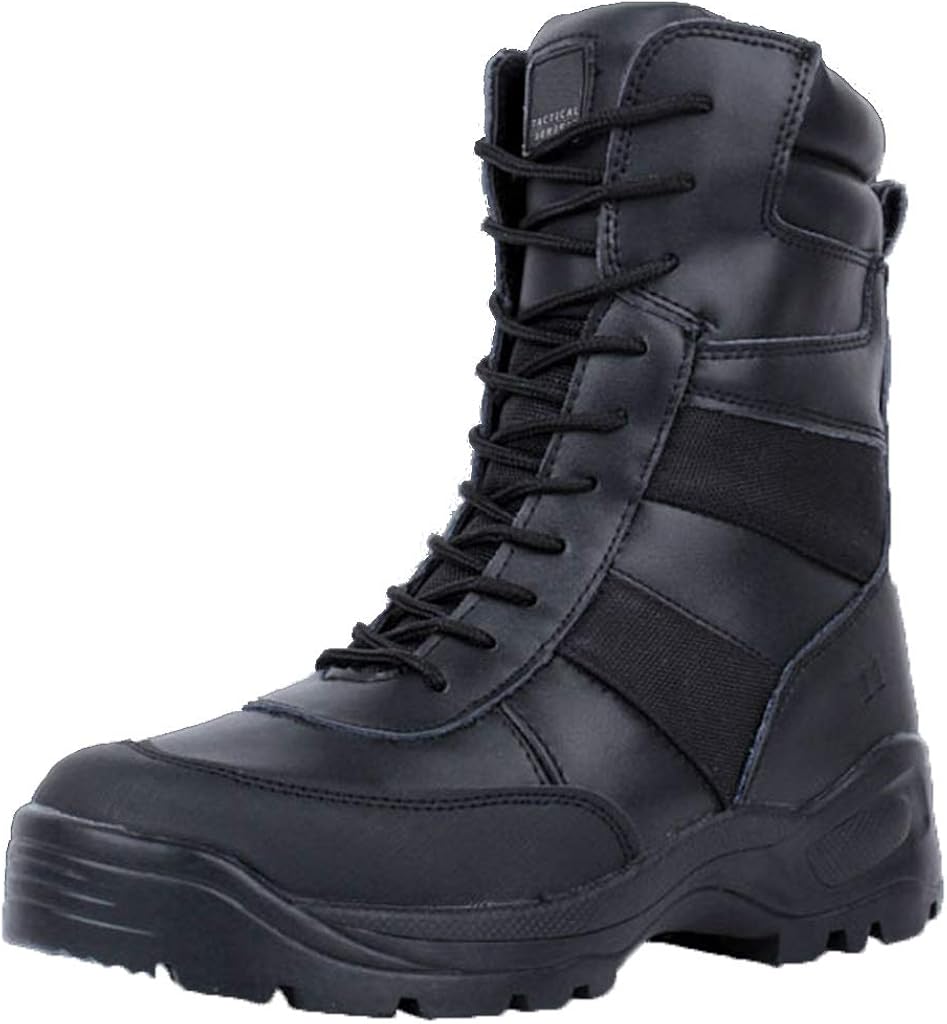 ZZMFC Men's Tactical boots Outdoor lightweight Nylon with Side Zip