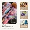 DICHA Fine Merino Wool Roving – Hand-Dyed in Stunning Color Blends for Needle Felting, Wet Felting, Spinning, and Weaving – Soft Combed Top Fiber – 5oz – Autumn Chestnut #1